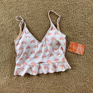 Kortni Jeane rainbow scoop back top